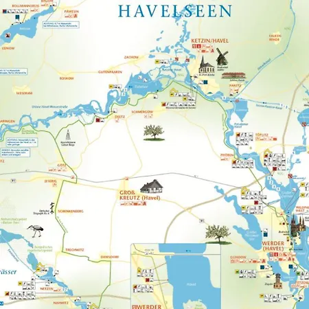 Hausboot - Schwimmende Feststehende Direkt Auf Der Havel Mit Weitblick Aufs Wasser بوتيل كيتسين